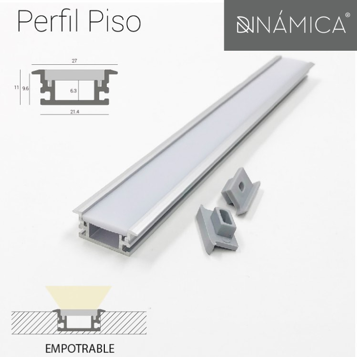 Perfil Aluminio Ancho Tiras LED